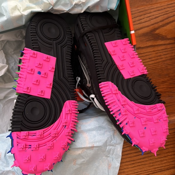 Nike Off-White x Air Force 1 Mid 'Black - Picture 7 of 10